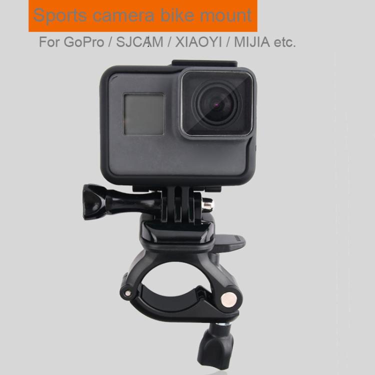 GP435 Soporte de fijación para manillar de bicicleta y motocicleta de tamaño pequeño para GoPro Hero11 Black / HERO10 Black /9 Black /8 Black /7/6/5/5 Session /4 Session /4/3+ /3/2/1, DJI Osmo Action y otrosCámaras de acción, GP435