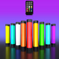 LUXCeO RGB Foto colorida LED Stick Luz de video Control de aplicación Temperatura de color ajustable Luz de relleno LED de mano impermeable con control remoto, P200 RGB