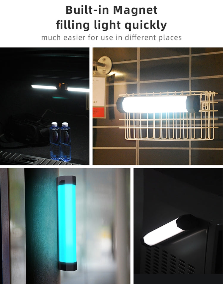 LUXCeO RGB Foto colorida LED Stick Luz de video Control de aplicación Temperatura de color ajustable Luz de relleno LED de mano impermeable con control remoto, P200 RGB