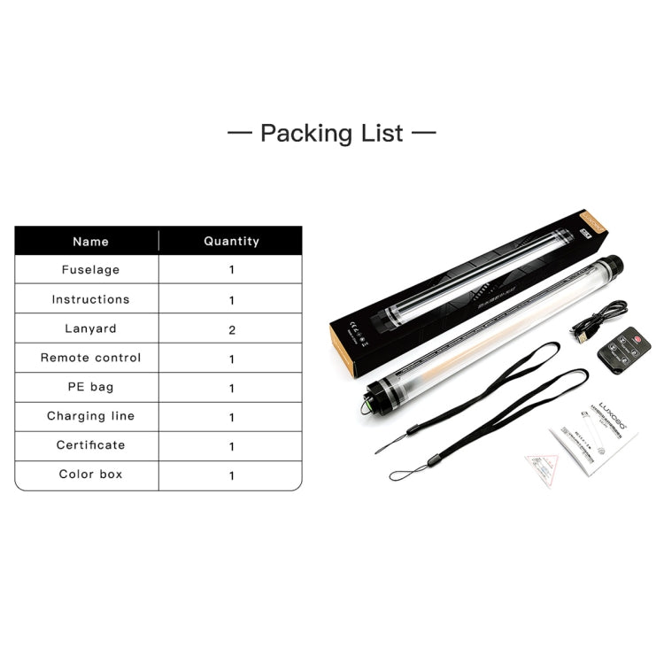 LUXCeO P7 Luz de relleno LED de mano resistente al agua con luz LED para fotografía y temperatura de doble Color con Control remoto, P7