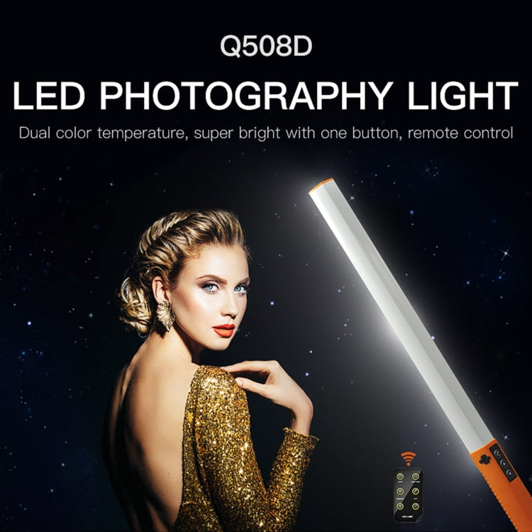 LUXCeO Q508D Luz de vídeo LED de doble temperatura de Color, lámpara de iluminación de Flash de luz de relleno LED de mano, Q508D