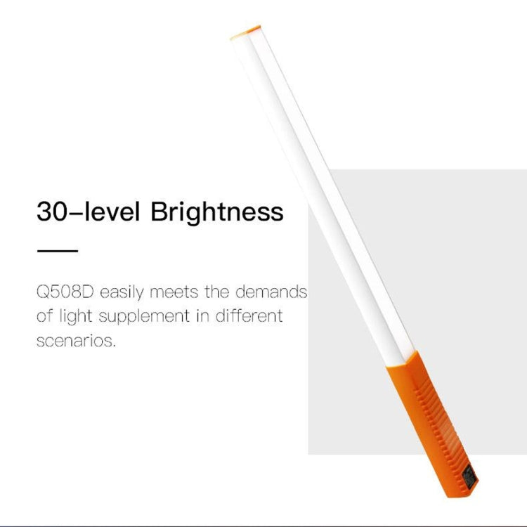 LUXCeO Q508D Luz de vídeo LED de doble temperatura de Color, lámpara de iluminación de Flash de luz de relleno LED de mano, Q508D