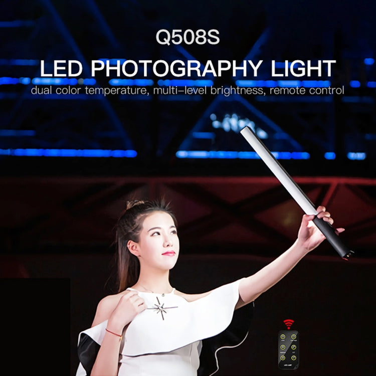 LUXCeO Q508S Temperatura de doble color 1000LM Foto LED Stick Luz de video Luz de relleno LED de mano Lámpara de iluminación de flash, Q508S