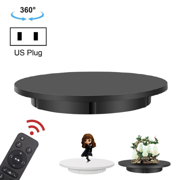 Placa giratoria eléctrica giratoria de 60 cm con soporte de exhibición, carga: 100 kg, alimentación enchufable, enchufe de EE. UU., 60cm, US Plug