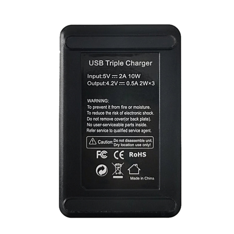 Para Sony NP-BX1 Pantalla LCD Cargador triple USB con cable USB, For Sony NP-BX1 (3 Channel)