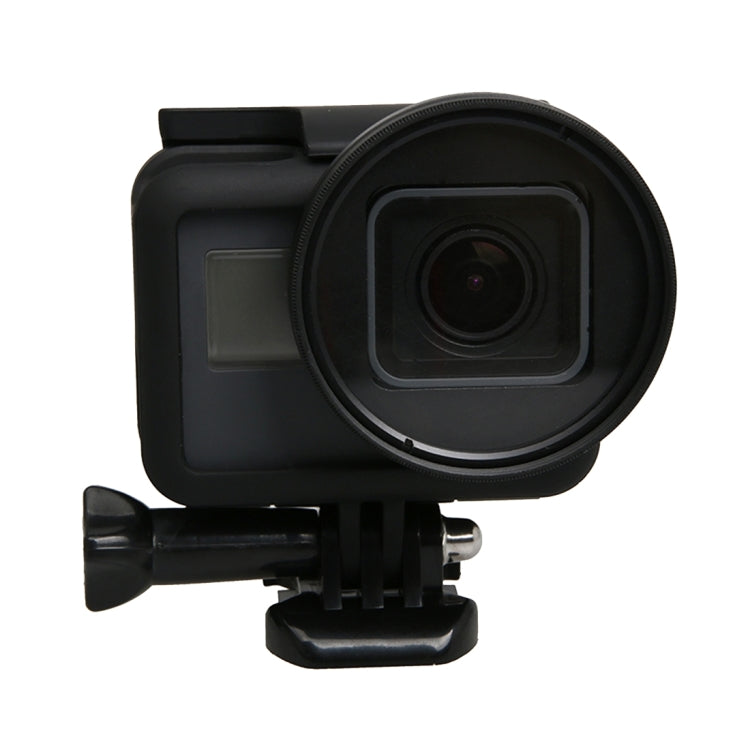 Para GoPro HERO5 Sport Action Camera Filtro de lente profesional de 52 mm (CPL + UV + ND8 + ND2 + Star 8 + Rojo + Amarillo + FLD / Púrpura) y anillo adaptador de carcasa impermeable, 10 in 1