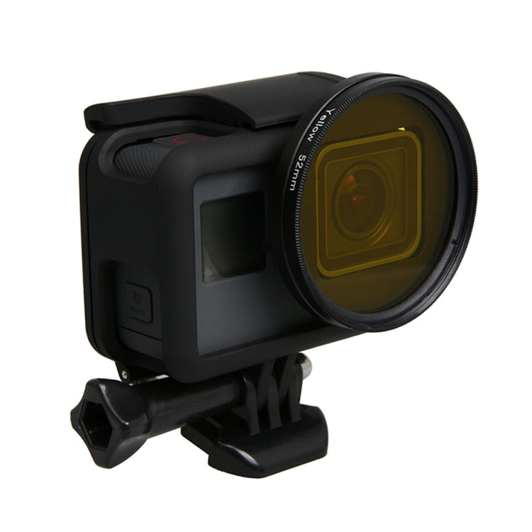 Para GoPro HERO5 Sport Action Camera Filtro de lente profesional de 52 mm (CPL + UV + ND8 + ND2 + Star 8 + Rojo + Amarillo + FLD / Púrpura) y anillo adaptador de carcasa impermeable, 10 in 1