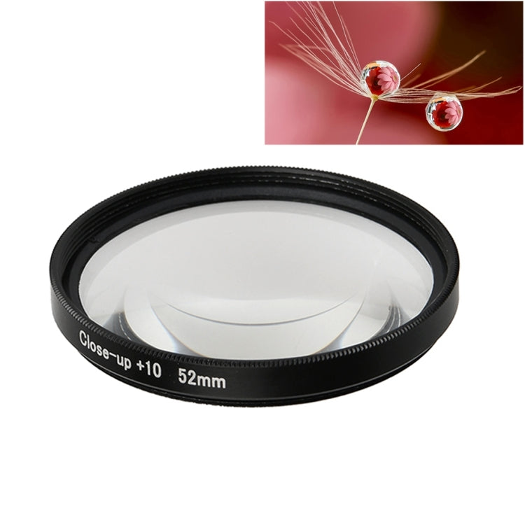 Para GoPro HERO5 Cámara de acción deportiva Filtro de primer plano de lente macro profesional de 52 mm 10X