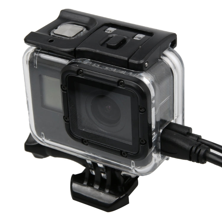 Para GoPro HERO5 carcasa de esqueleto funda protectora con hebilla montaje básico y tornillo de avance, with Buckle Basic
