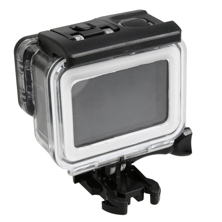 Para GoPro HERO5 30 m Funda protectora impermeable para PC y ABS + Cubierta trasera táctil con hebilla Montaje básico y tornillo largo, Tamaño de la cubierta trasera: 7 x 6 cm, Protective Case