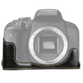 Base de media funda para cámara de cuero PU con rosca de 1/4 de pulgada para Canon EOS 77D / 800D, For Canon  EOS 77D, For Canon EOS 77D