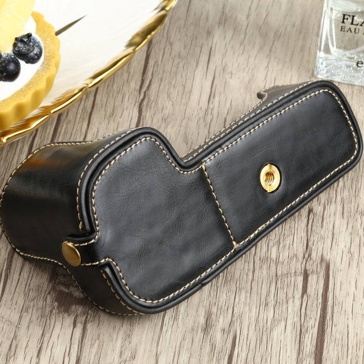 Base de media funda para cámara de cuero PU con rosca de 1/4 de pulgada para Canon EOS 90D, For Canon EOS 90D