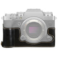 Base de media caja para cámara de cuero PU con rosca de 1/4 de pulgada para FUJIFILM X-T4, For FUJIFILM X-T4