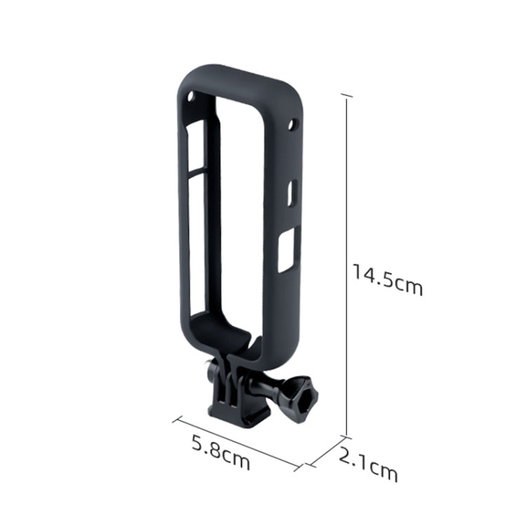 Jaula de montaje de marco protector de plástico para PC con adaptador de Base de trípode para Insta360 One X2, For Insta360 One X2