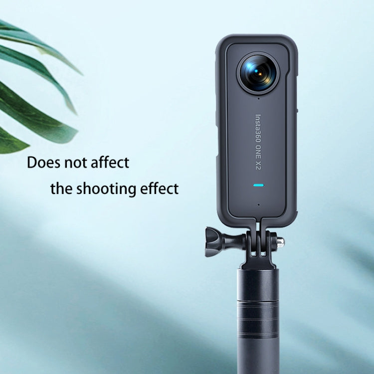 Jaula de montaje de marco protector de plástico para PC con adaptador de Base de trípode para Insta360 One X2, For Insta360 One X2