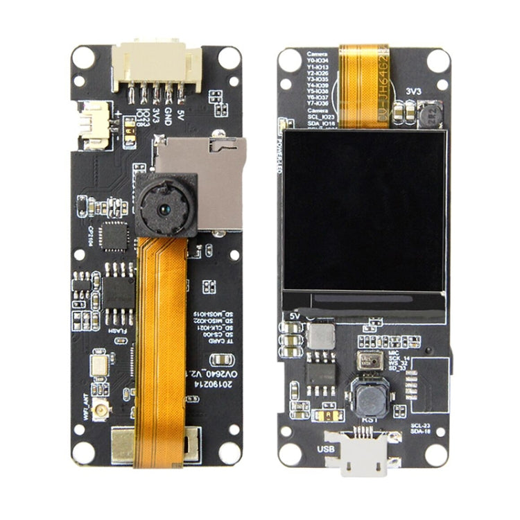 TTGO OV2640 Módulo de cámara de lente única ojo de pez para T-Camera Plus ESP32-DOWDQ6 8MB SPRAM, Fisheye Single Lens