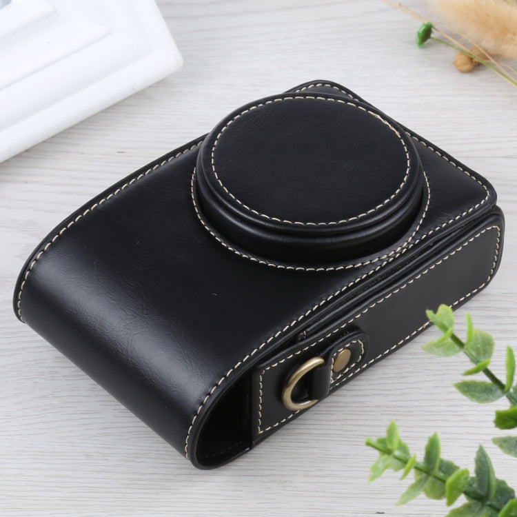 Funda de cuero PU con tapa vertical para cámara de cuerpo completo con correa para Ricoh GR III / GRII, Sony ZV-1 / DSC-RX100M7 / RX100M6 / RX100M5 / RX100M2, For Ricoh GR III