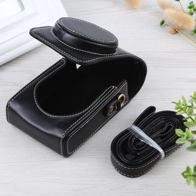 Funda de cuero PU con tapa vertical para cámara de cuerpo completo con correa para Ricoh GR III / GRII, Sony ZV-1 / DSC-RX100M7 / RX100M6 / RX100M5 / RX100M2, For Ricoh GR III