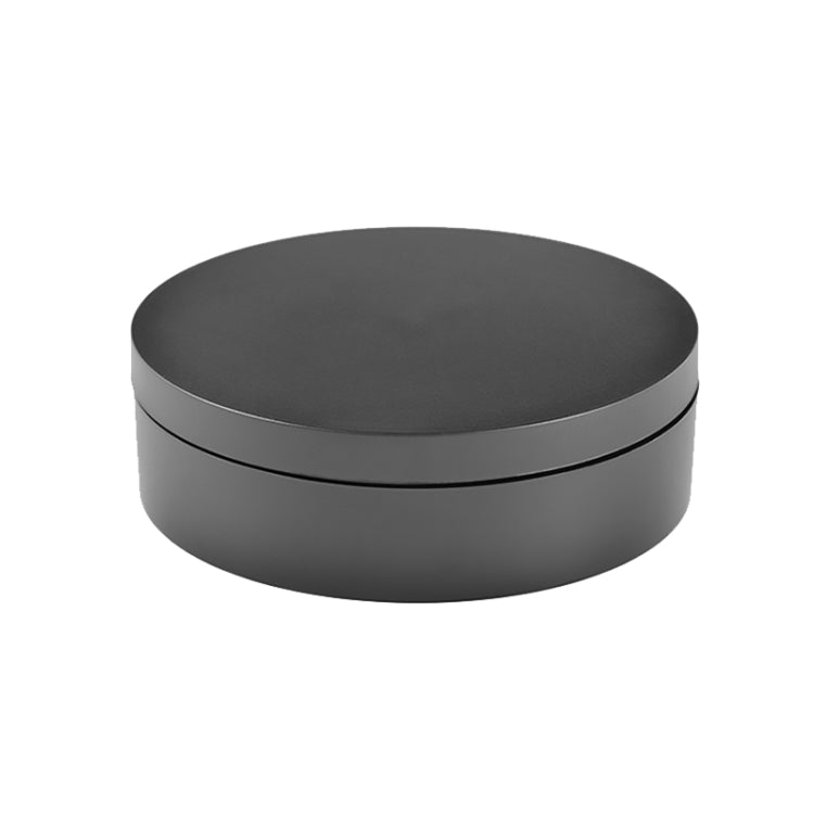 Plato giratorio giratorio de 360 grados de 12 cm Soporte de exhibición eléctrico mate Plato giratorio para accesorios de grabación de video, carga: 3 kg, 12cm Matte Black, 12cm Matte White