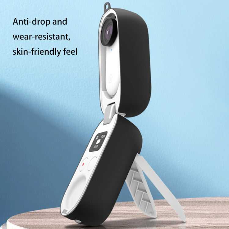 Caja de carga Funda protectora de silicona para Insta360 GO 2, For Insta360 GO 2 Charging Box