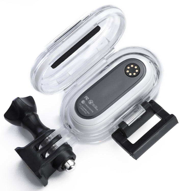 Funda protectora impermeable subacuática de 30 m para Insta360 GO 2, con adaptador de base y tornillo, For Insta360 GO 2