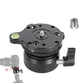 BEXIN DY-60N Trípode profesional con cúpula de rosca de 3/8 pulgadas, nivelación, base de cabeza panorámica de 360 grados con nivel de burbuja y adaptador de tornillo de 3/8 pulgadas, DY-60N 3/8 inch