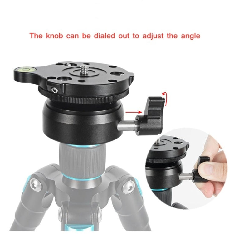 BEXIN DY-60N Trípode profesional con cúpula de rosca de 3/8 pulgadas, nivelación, base de cabeza panorámica de 360 grados con nivel de burbuja y adaptador de tornillo de 3/8 pulgadas, DY-60N 3/8 inch