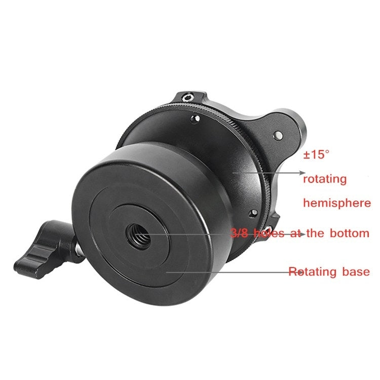 BEXIN DY-60N Trípode profesional con cúpula de rosca de 3/8 pulgadas, nivelación, base de cabeza panorámica de 360 grados con nivel de burbuja y adaptador de tornillo de 3/8 pulgadas, DY-60N 3/8 inch