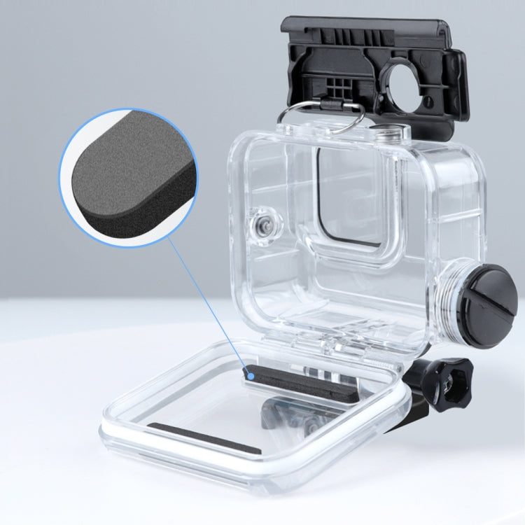 Para GoPro HERO10 Black / HERO9 Black Funda carcasa impermeable con carga de 30 m con hebilla, montaje básico y tornillo, For GoPro HERO9 Black / Charging