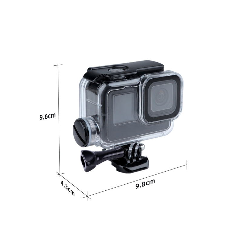 Para GoPro HERO10 Black / HERO9 Black Funda carcasa impermeable con carga de 30 m con hebilla, montaje básico y tornillo, For GoPro HERO9 Black / Charging