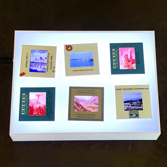 Caja de tablero con caja de luz LED para visor de fotos, enchufe de EE. UU.