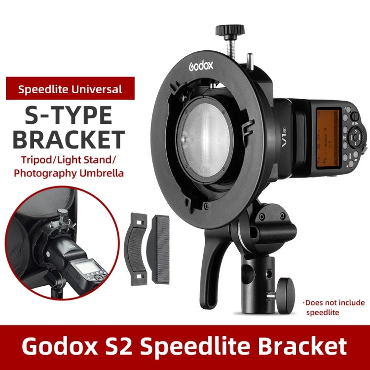 Godox S2 Speedlite tipo S soporte Bowens montaje Flash tipo S soporte