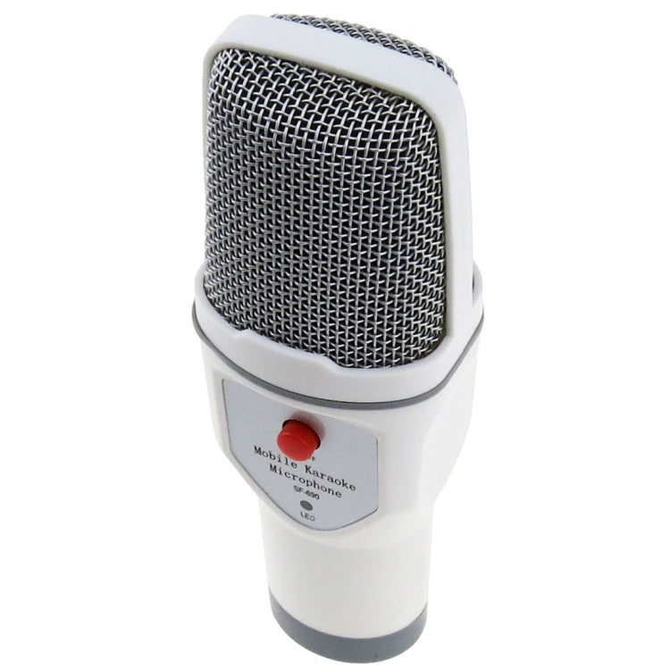 Micrófono condensador de grabación de Karaoke para teléfono móvil SF-690, micrófono condensador de Chat en vivo profesional para Karaoke
