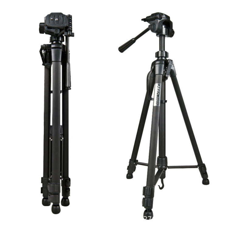 WeiFeng WT-3560 Patas plegables de 3 secciones Transmisión en vivo Soporte para trípode de aleación de aluminio, WT-3560