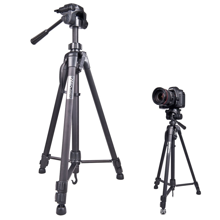 WeiFeng WT-3560 Patas plegables de 3 secciones Transmisión en vivo Soporte para trípode de aleación de aluminio, WT-3560