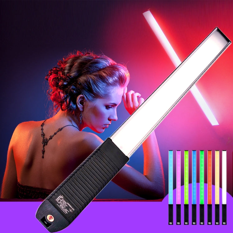 LUXCeO Q508A 8 colores foto LED Stick Video luz impermeable de mano LED Luz de relleno Flash lámpara de iluminación con Control remoto, Q508A