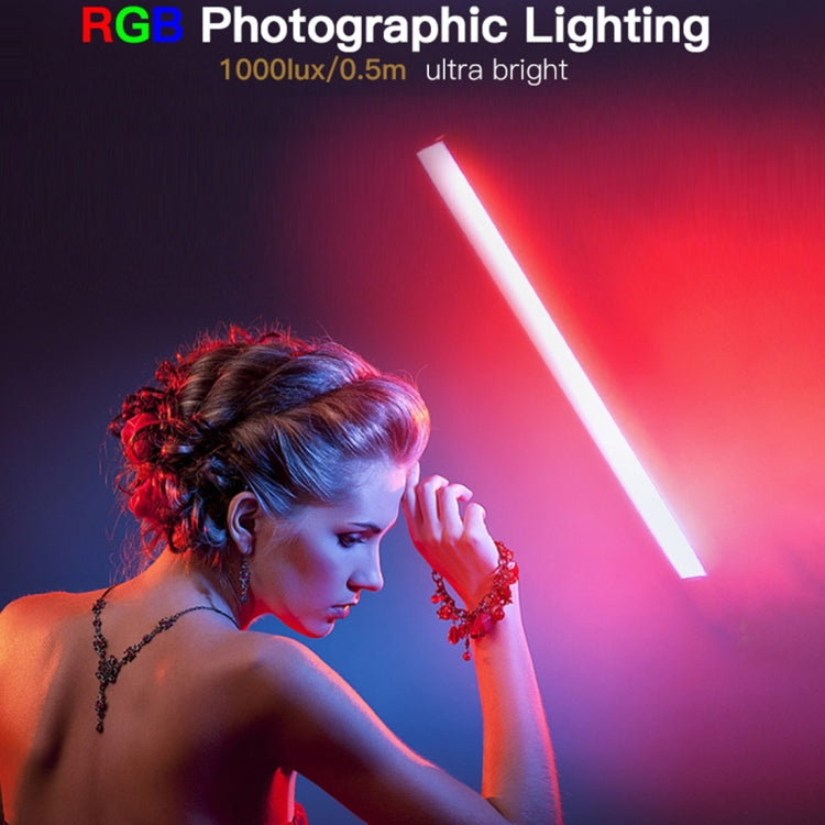 LUXCeO Q508A 8 colores foto LED Stick Video luz impermeable de mano LED Luz de relleno Flash lámpara de iluminación con Control remoto, Q508A