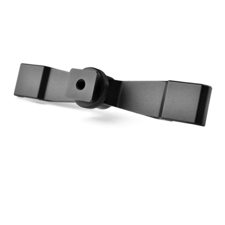YELANGU A641 Zapata fría a adaptador de montaje de zapata fría dual Soporte de extensión de aleación de aluminio, Cold Shoe to Dual Cold Shoe