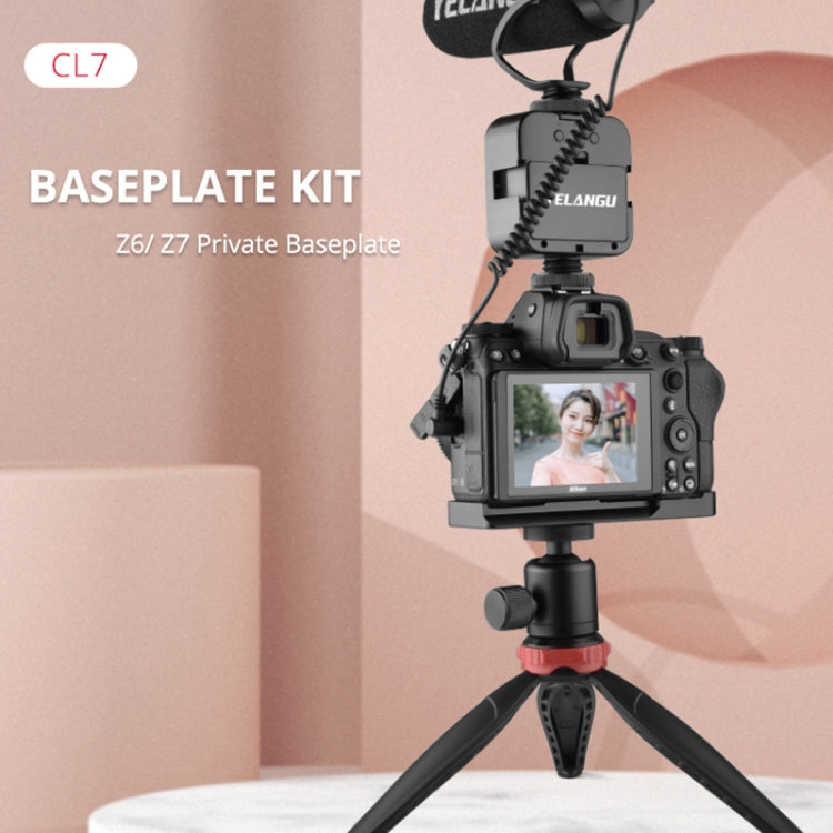 Placa Base L de placa de expansión de cámara YELANGU CL7 para Nikon Z6/Z7, CL7 for Nikon Z6