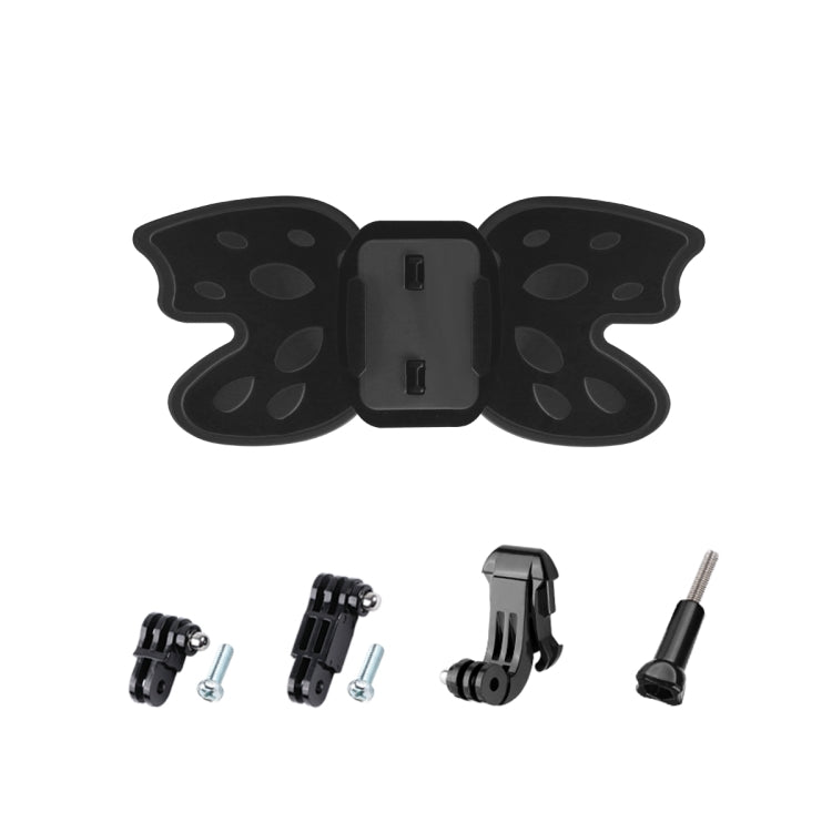 Adaptador de montaje para casco tipo mariposa con brazo pivotante de 3 vías, hebilla con gancho en J y tornillo largo para GoPro Hero11 Black / HERO10 Black /9 Black /8 Black /7/6/5/5 Session /4 Session /4/3+ /3/2 /1, DJI Osmo Action y otras cámaras de...