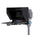 FEELWORLD TP10 Teleprompter plegable portátil de 10 pulgadas con anillo adaptador de lente de control remoto para teléfonos inteligentes/tabletas de menos de 10 pulgadas, TP10