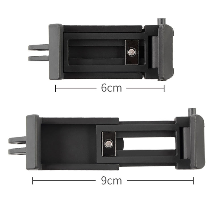Selfie Sticks Monopods Mount Phone Clamp para iPhone, Samsung, HTC, Sony, LG y otros teléfonos inteligentes, rango de clip: 6-9 cm, Phone Clamp