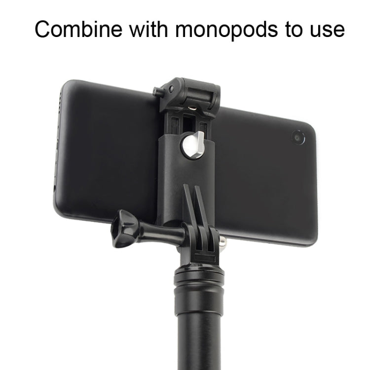 Selfie Sticks Monopods Mount Phone Clamp para iPhone, Samsung, HTC, Sony, LG y otros teléfonos inteligentes, rango de clip: 6-9 cm, Phone Clamp