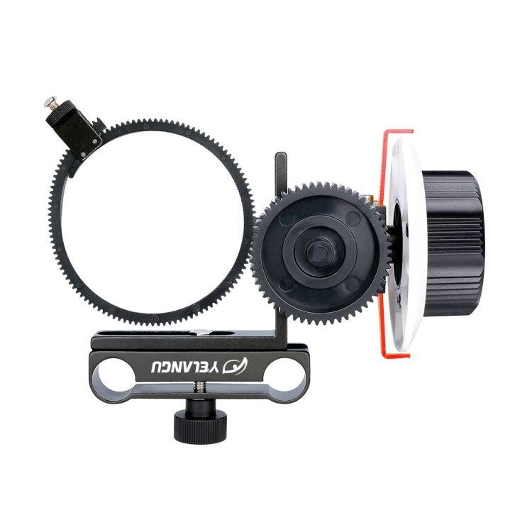 Cámara YELANGU F0 Follow Focus con cinturón de anillo de engranaje para cámaras Canon/Nikon/video/cámaras DSLR, F0 (Orange), F0 (Blue), F0 (Red)