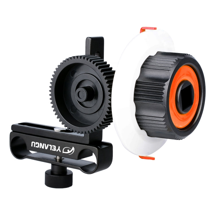 Cámara YELANGU F0 Follow Focus con cinturón de anillo de engranaje para cámaras Canon/Nikon/video/cámaras DSLR, F0 (Orange), F0 (Blue), F0 (Red)