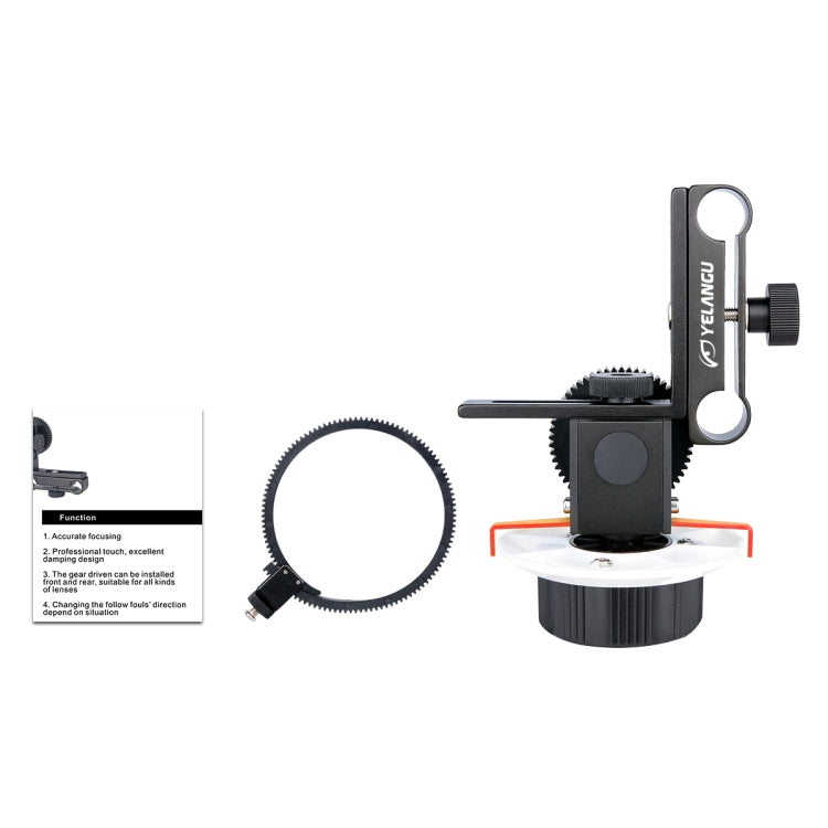 Cámara YELANGU F0 Follow Focus con cinturón de anillo de engranaje para cámaras Canon/Nikon/video/cámaras DSLR, F0 (Orange), F0 (Blue), F0 (Red)