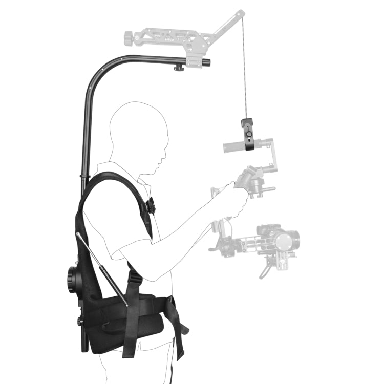 YELANGU B1 Sistema de soporte de cámara con chaleco estabilizador para cámaras DSLR y DV, carga: 1-8 kg, Load: 1-8kg