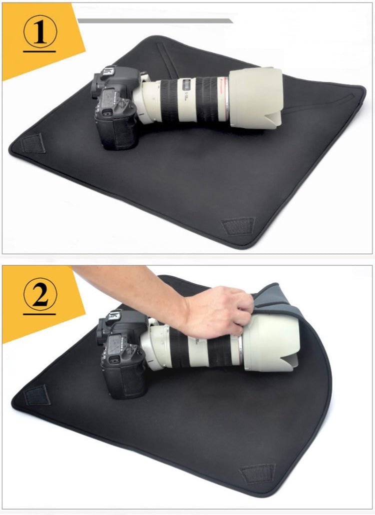 Bolsa de neopreno a prueba de golpes Manta mágica envolvente para lentes de cámara Canon / Nikon / Sony, tamaño: 25 x 25 cm, 25 x 25cm