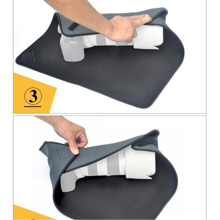 Bolsa de neopreno a prueba de golpes Manta mágica envolvente para lentes de cámara Canon / Nikon / Sony, tamaño: 55 x 55 cm, 55 x 55cm