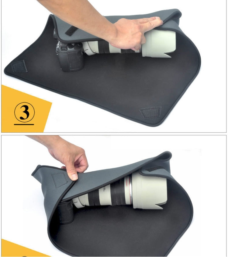 Bolsa de neopreno a prueba de golpes Manta mágica envolvente para lentes de cámara Canon / Nikon / Sony, tamaño: 45 x 45 cm, 45 x 45cm
